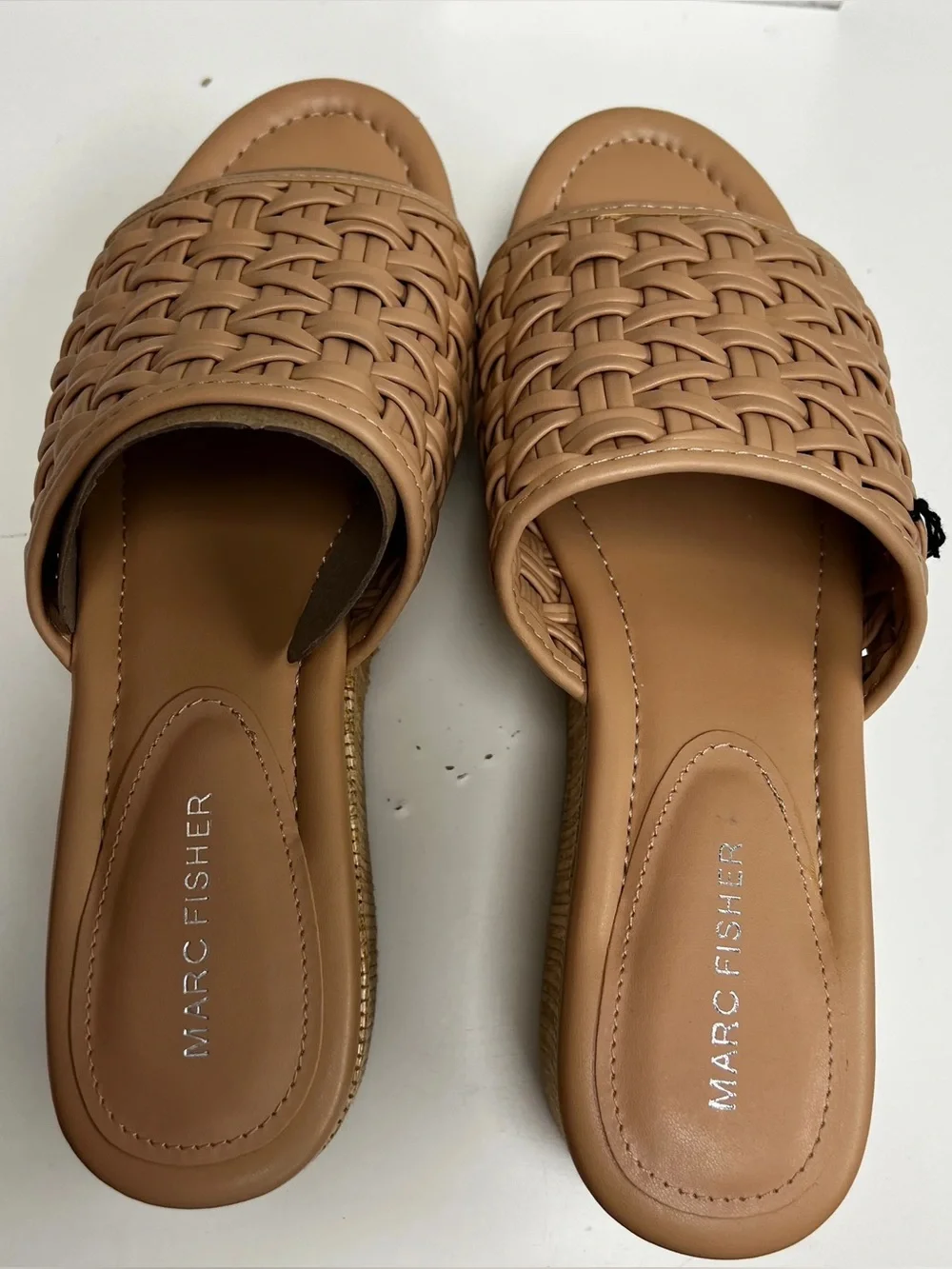 Marc Fisher Tan Bashina Slip On Wedge - NEW - Size 11